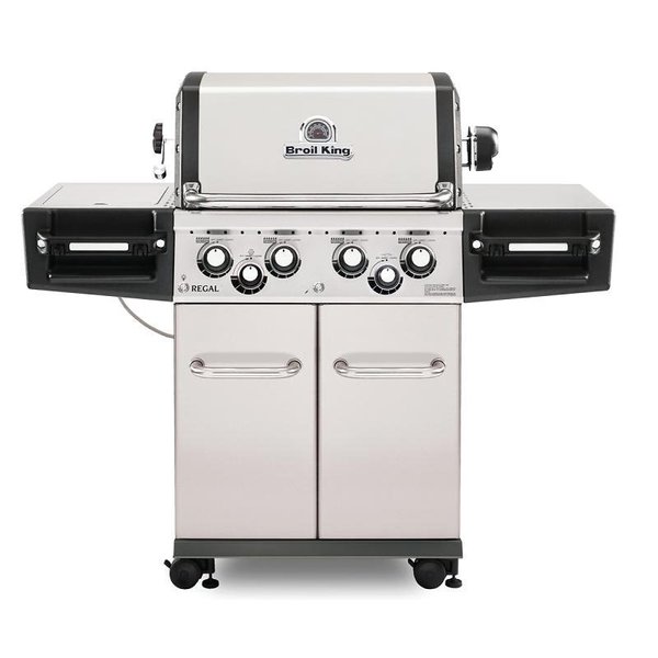 Broil King Regal Gas Grill, 55000 Btuhr BTU, Natural Gas, 4 Burner, 500 sqin Primary Cooking Surface 956347